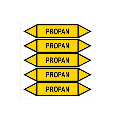 Značení potrubí, propan